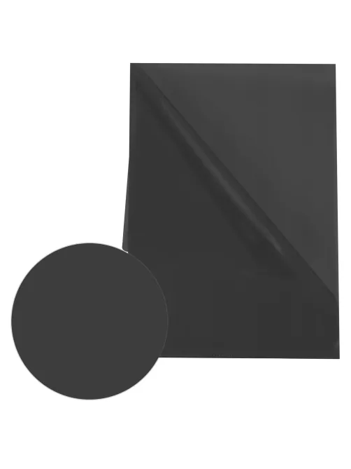 Папка-уголок прозрачная А4 BRAUBERG UNIVERSAL, черная, 0,10 мм, со штрихкодом, 273046