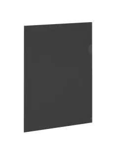 Папка-уголок прозрачная А4 BRAUBERG UNIVERSAL, черная, 0,10 мм, со штрихкодом, 273046