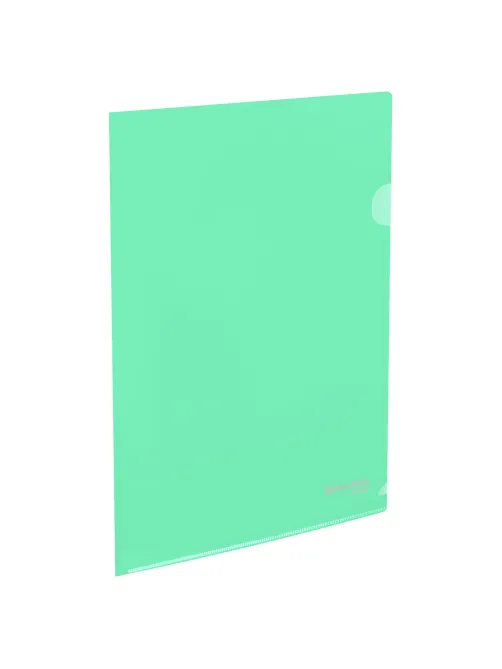 Папка-уголок жесткая, непрозрачная, А4, цвет мятный, 0,15 мм, BRAUBERG PASTEL, 272892