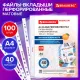 Папки-файлы перфорированные А4 BRAUBERG 