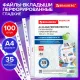 Папки-файлы перфорированные А4 BRAUBERG 