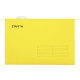Подвесные папки A4/Foolscap (404х240 мм) до 80 л., КОМПЛЕКТ 10 шт., желтые, картон, STAFF, 270935
