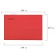 Подвесные папки A4/Foolscap (404х240 мм) до 80 л., КОМПЛЕКТ 10 шт., красные, картон, STAFF, 270936