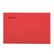 Подвесные папки A4/Foolscap (404х240 мм) до 80 л., КОМПЛЕКТ 10 шт., красные, картон, STAFF, 270936