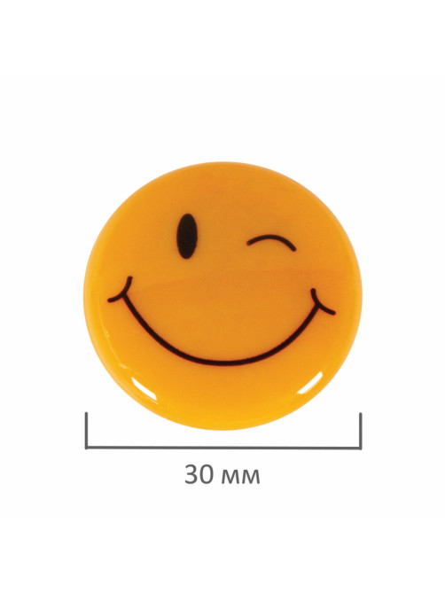 Магниты ЮНЛАНДИЯ 30 мм, НАБОР 6 шт., 
