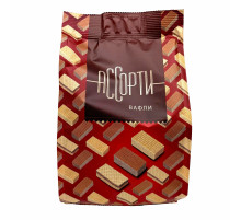 Вафли CONFASHION, ассорти вкусов: крем-брюле, кофе с молоком, халва, 250 г, УТ-00031159