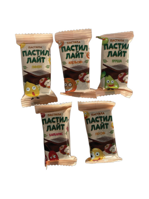 Пастила фруктовая Пастил-Лайт, ассорти вкусов, без добавления сахара, 500 г, УТ-00002476