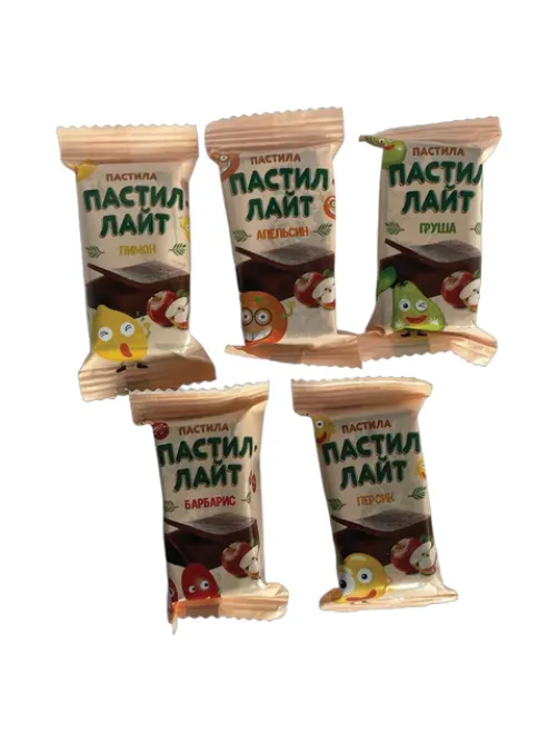 Пастила фруктовая Пастил-Лайт, ассорти вкусов, без добавления сахара, 500 г, УТ-00002476
