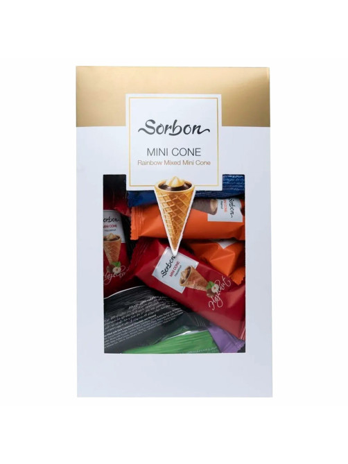 Конфеты мини-рожки в индивидуальной упаковке SORBON 