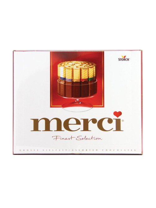 Конфеты MERCI ассорти из молочного и темного шоколада, 250 г, ГЕРМАНИЯ, 015409-35