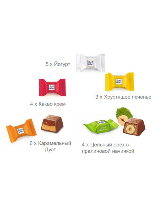 Шоколадные конфеты RITTER SPORT 