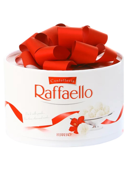 Конфеты RAFFAELLO с цельным миндальным орехом в кокосовой стружке, 200 г, торт, 9020000000363
