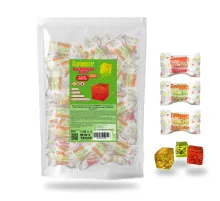 Конфеты мармеладные FLAVIMENTO, ассорти со вкусом киви, клубники и маракуйи, 500 г, УТ-00002867