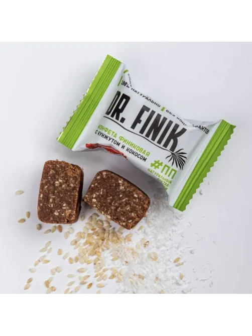 Конфеты финиковые DR.FINIK ассорти (фундук, миндаль, грецкий орех, кунжут), без сахара, 1000 г