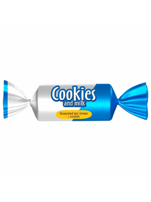 Батончики шоколадные COOKIES AND MILK молочные со сливочным печеньем, 500 г, РНК650