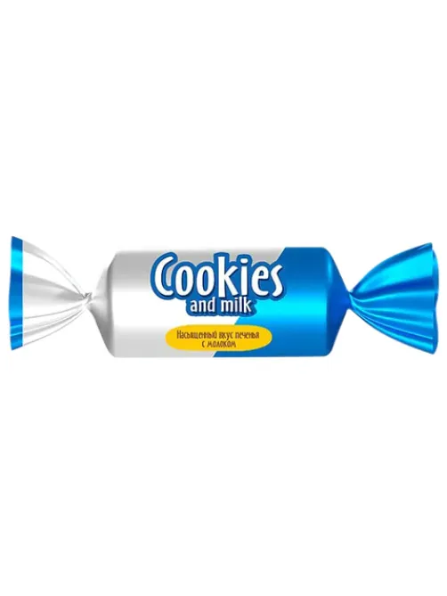 Батончики шоколадные COOKIES AND MILK молочные со сливочным печеньем, 500 г, РНК650