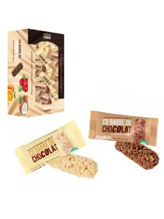 Конфеты мультизлаковые CO BARRE DE CHOCOLAT, ассорти в белой и темной глазури, 900 г