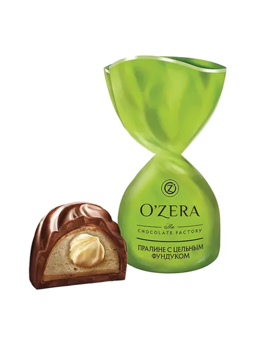 Конфеты шоколадные O'ZERA с цельным фундуком, 500 г, УК753