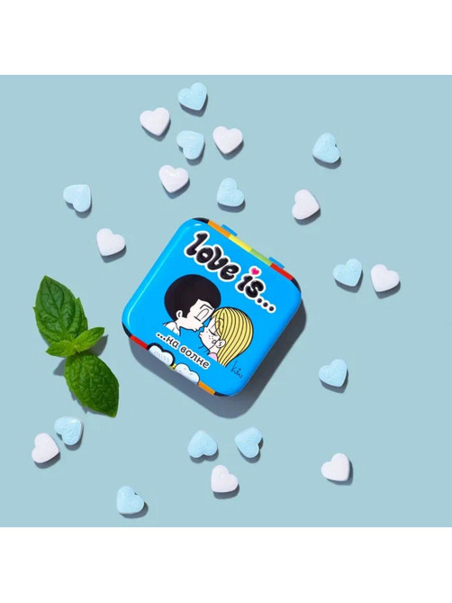Драже освежающие в форме сердца LOVE IS, вкус мята, 20 г, 709242