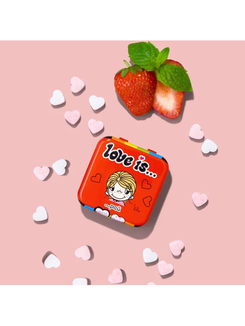 Драже освежающие в форме сердца LOVE IS, вкус клубника, 20 г, 709241