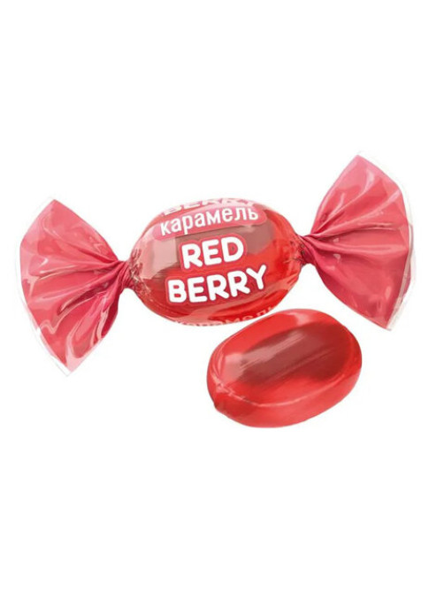 Карамель леденцовая RED BERRY с ягодным вкусом, 1 кг, РВК757