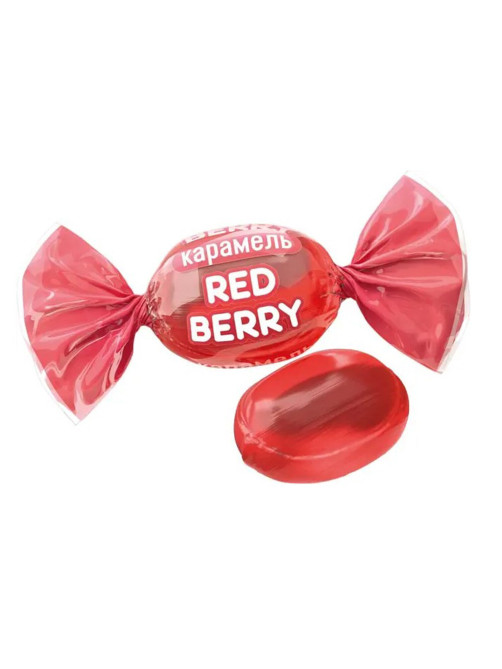 Карамель леденцовая RED BERRY с ягодным вкусом, 1 кг, РВК757