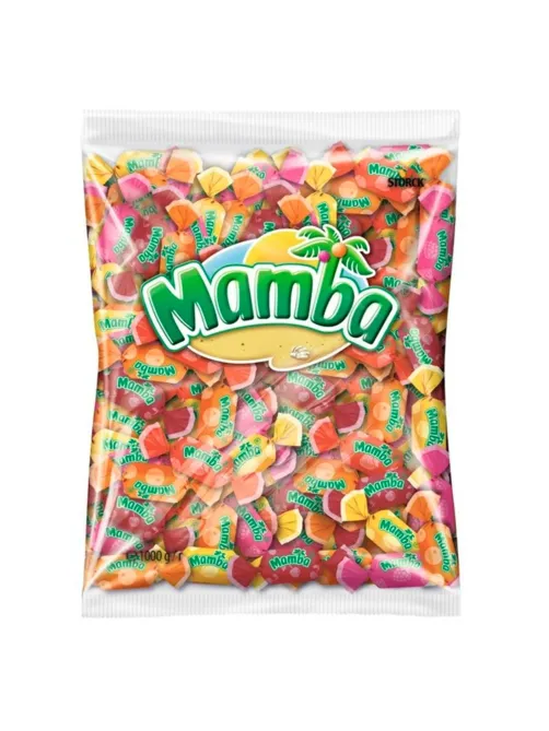 Конфеты жевательные MAMBA Ассорти, 1000 г, 09025А00000095