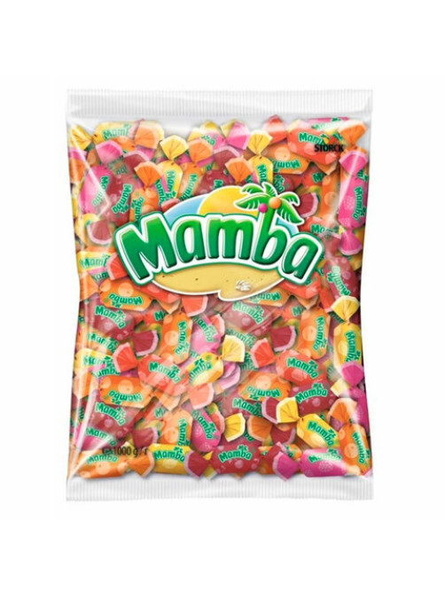 Конфеты жевательные MAMBA Ассорти, 1000 г, 09025А00000095