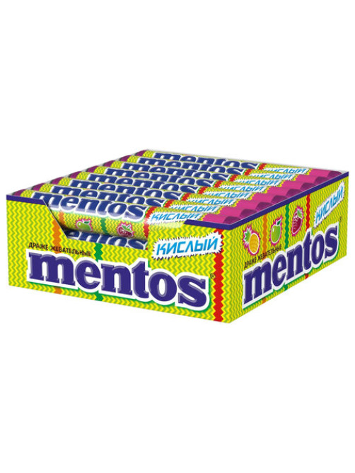 Жевательное драже MENTOS (Ментос) 