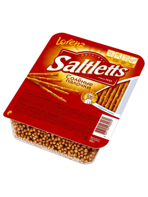 Палочки соленые Lorenz SALTLETTS Классические, 150 г, 16210000205В