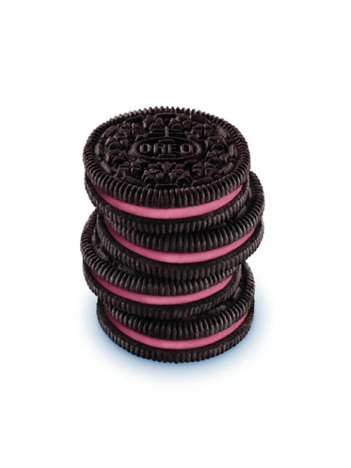 Печенье OREO с какао и начинкой с клубничным вкусом, 228 г, 9001526