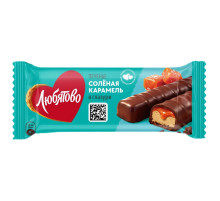 Печенье глазированное ЛЮБЯТОВО с солёной карамелью 50 г, 12119597