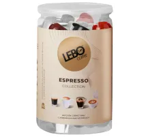 Кофе в капсулах, 40 порций, Ассорти 4 вкуса, для кофемашин Nespresso, LEBO