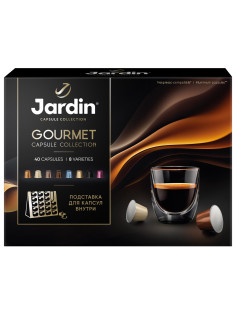 Кофе в капсулах 40 капсул, 8 вкусов, для Nespresso, JARDIN 