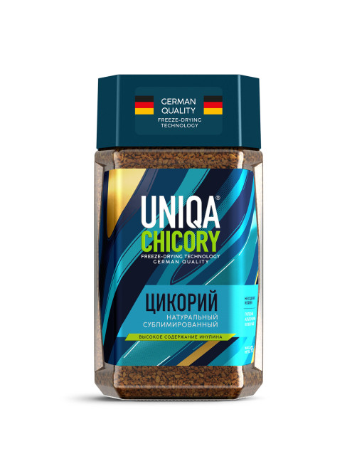 Цикорий UNIQA сублимированный 95 г, стеклянная банка