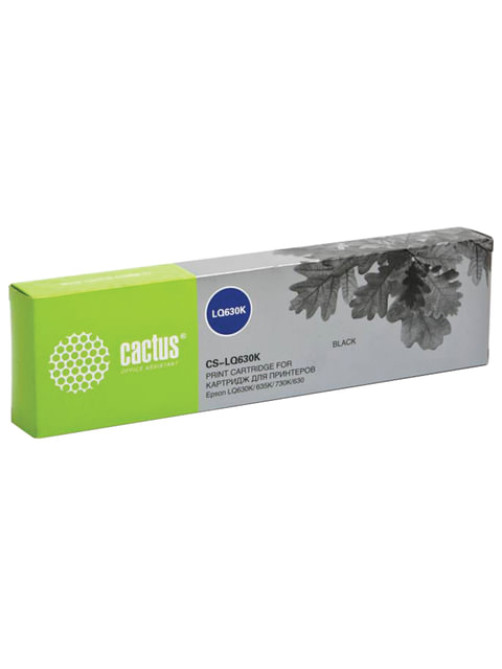 Картридж матричный CACTUS (CS-LQ630) для EPSON LQ-630K/635K/730K, черный, ресурс 2 млн. знаков