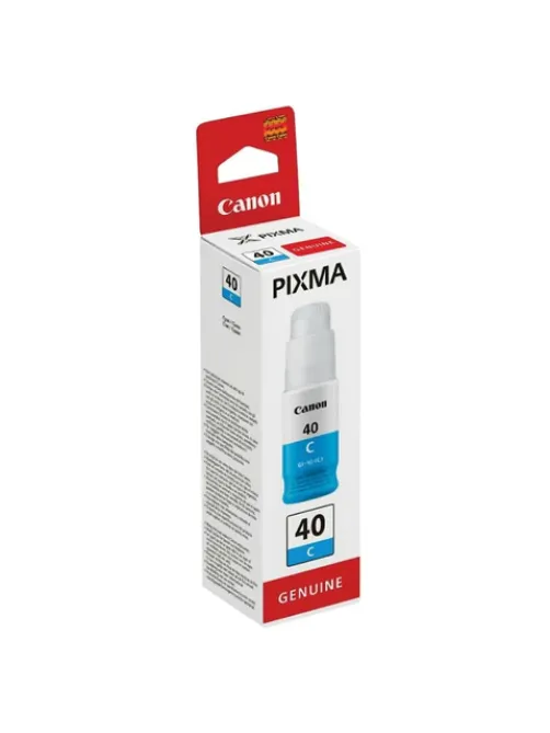 Чернила CANON (GI-40C) для СНПЧ Pixma G5040/G6040, голубые, ресурс 7700 страниц, оригинальные, 3400C001