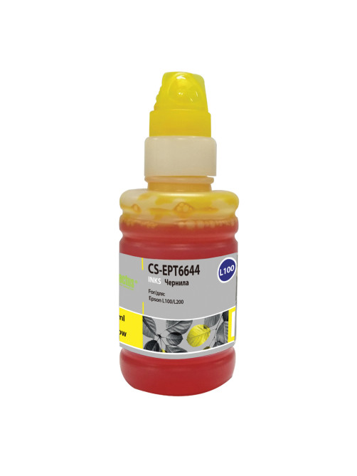 Чернила CACTUS (CS-EPT6644) для СНПЧ EPSON L100/L110/L200/L210/L300, желтые, 0,1 л