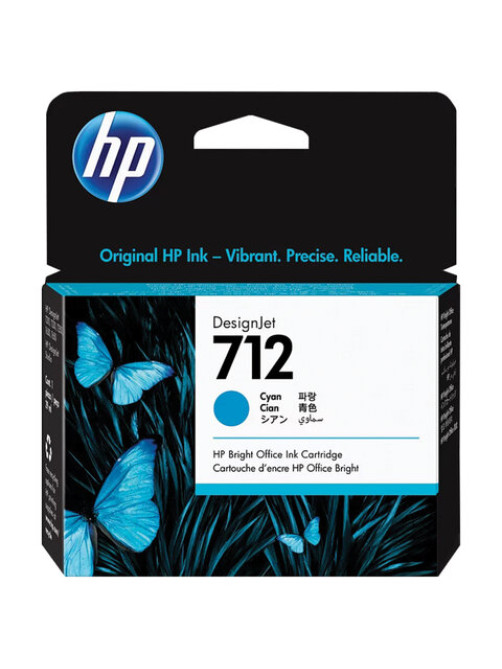 Картридж струйный для плоттера HP (3ED67A) DesignJet T230/T250/T630/T650, №712, голубой, оригинальный