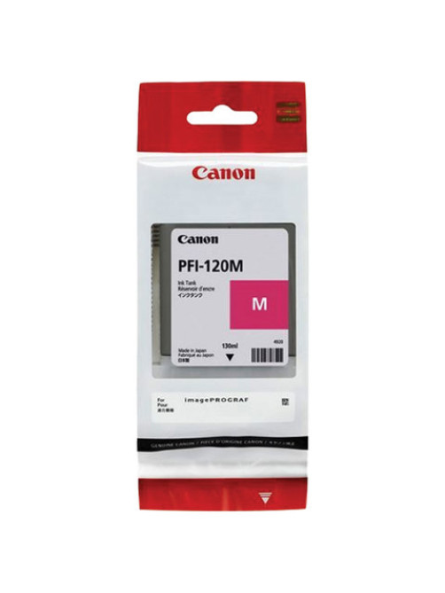 Картридж струйный CANON (PFI-120M) для imagePROGRAF TM-200/205/300/305, пурпурный, 130 мл, оригинальный, 2887C001