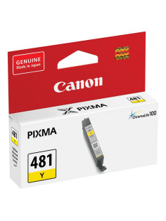 Картридж струйный CANON (CLI-481Y) для PIXMA TS704/TS6140, желтый, ресурс 257 страниц, оригинальный, 2100C001