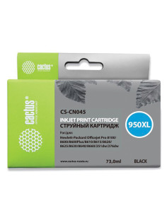 Картридж струйный CACTUS (CS-CN045) для HP OfficeJet 8100/ 8600, черный