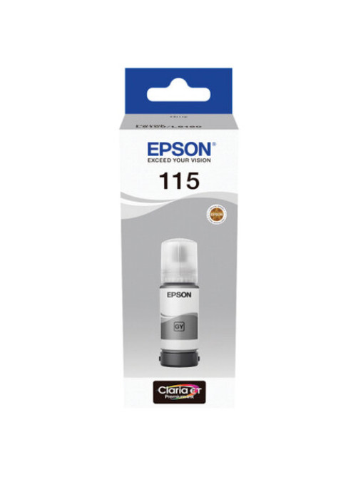 Чернила EPSON 115 (C13T07D54A) для СНПЧ L8160/L8180, серые, объем 70 мл, ОРИГИНАЛЬНЫЕ