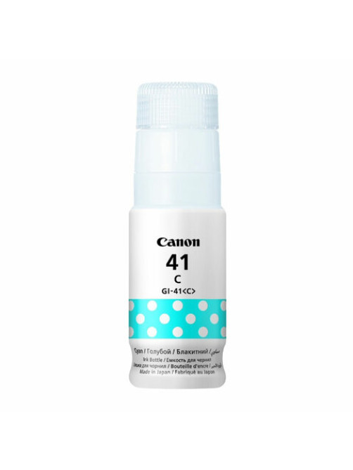 Чернила CANON (GI-41C) для G1400/G2400/G3400, голубые, 7700 стр., ОРИГИНАЛЬНЫЕ, 4543C001