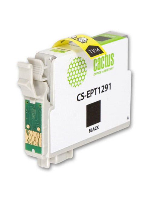 Картридж струйный CACTUS (CS-EPT1291) для EPSON Stylus B42WD/BX305W/BX625WD, черный