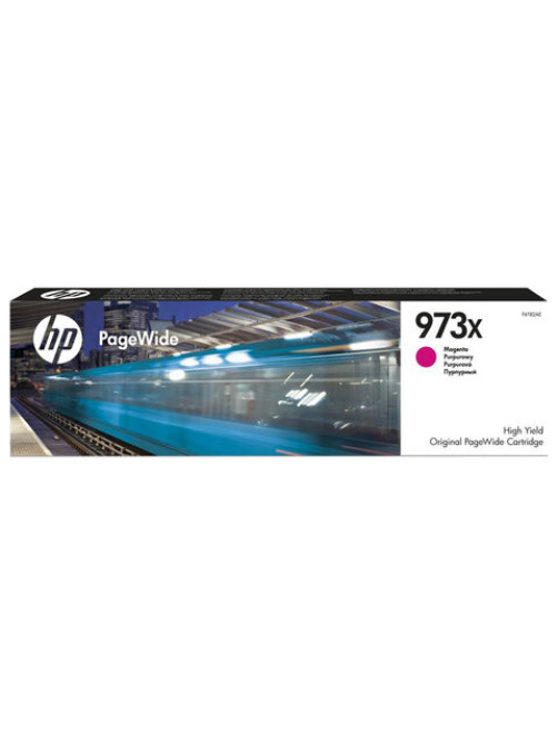Картридж струйный HP (F6T82AE) PW Pro 477dw/452dw, №973X, пурпурный увеличенный ресурс 7000 страниц, оригинальный
