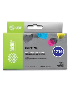 Картридж струйный CACTUS (CS-EPT1716) для EPSON Expression Home XP-33/103/203/207, комплект 4 цвета