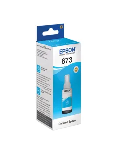 Чернила EPSON 673 (T6732) для СНПЧ Epson L800/L805/L810/L850/L1800, голубые, ОРИГИНАЛЬНЫЕ, C13T67324A/298