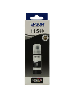 Чернила EPSON 115 (C13T07C14A) для СНПЧ L8160/L8180, черные пигментные, объем 70 мл, ОРИГИНАЛЬНЫЕ