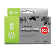 Картридж струйный CACTUS (CS-PGI520BK) для CANON Pixma MP540/630/980, черный